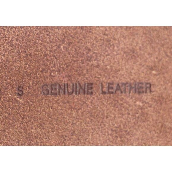 Olga Santini TOOLED BROWN GENUINE LEATHER 1 3/4"Wd DRESS CASUAL BELT Sz S (6M - Picture 8 of 14